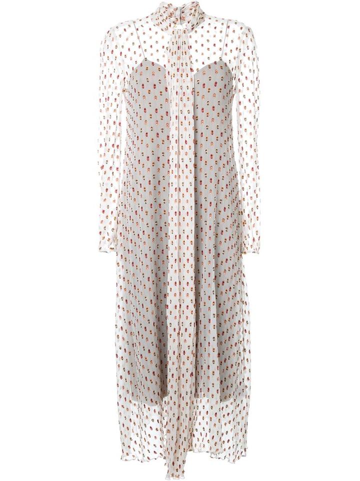 Scanlan Theodore Crinkle Chiffon Cravat Dress