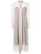 Scanlan Theodore Crinkle Chiffon Cravat Dress