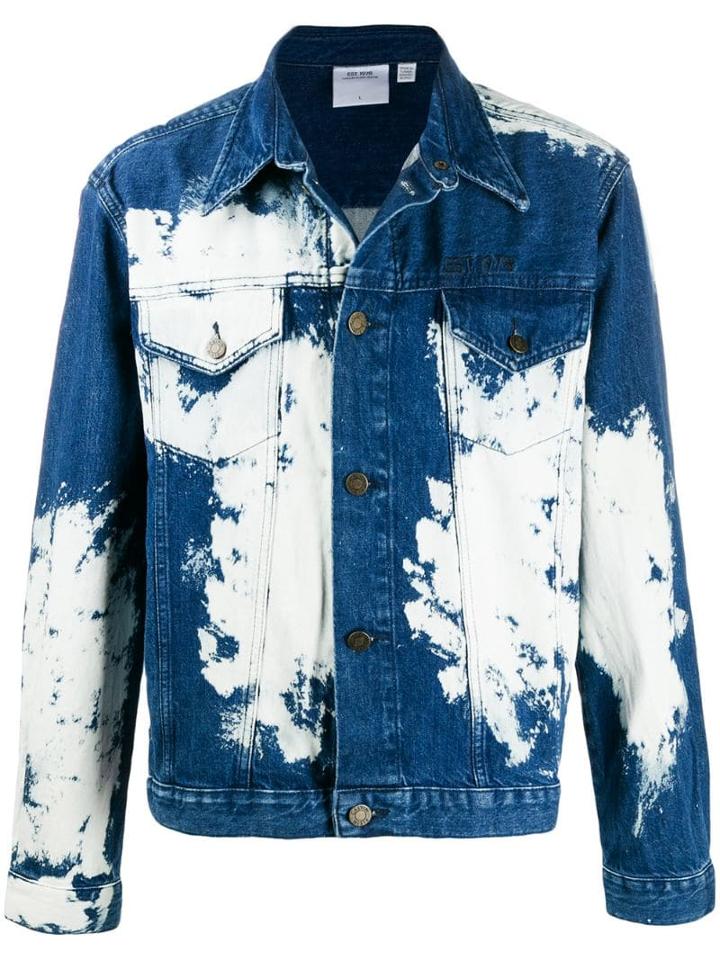 Calvin Klein Jeans Est. 1978 Bleached Denim Jacket - Blue