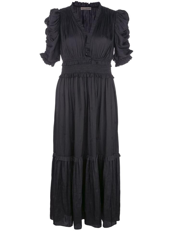 Ulla Johnson Gathered Sleeves Dress - Black