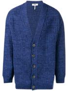 Msgm Chunky Knitted Cardigan - Blue