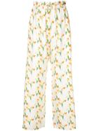 Shrimps Libra Printed Trousers - White