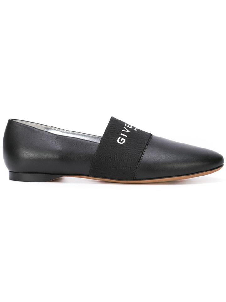 Givenchy Paris Flat Slippers - Black