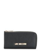 Love Moschino Logo Branded Wallet - Black