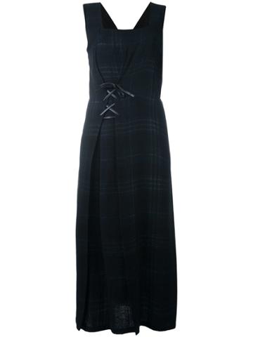 Y's By Yohji Yamamoto Vintage Plaid Dress - Blue