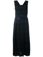 Y's By Yohji Yamamoto Vintage Plaid Dress - Blue