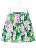 Dolce & Gabbana Kids - Ortensia Print Skirt - Kids - Cotton - 3 Yrs, Green