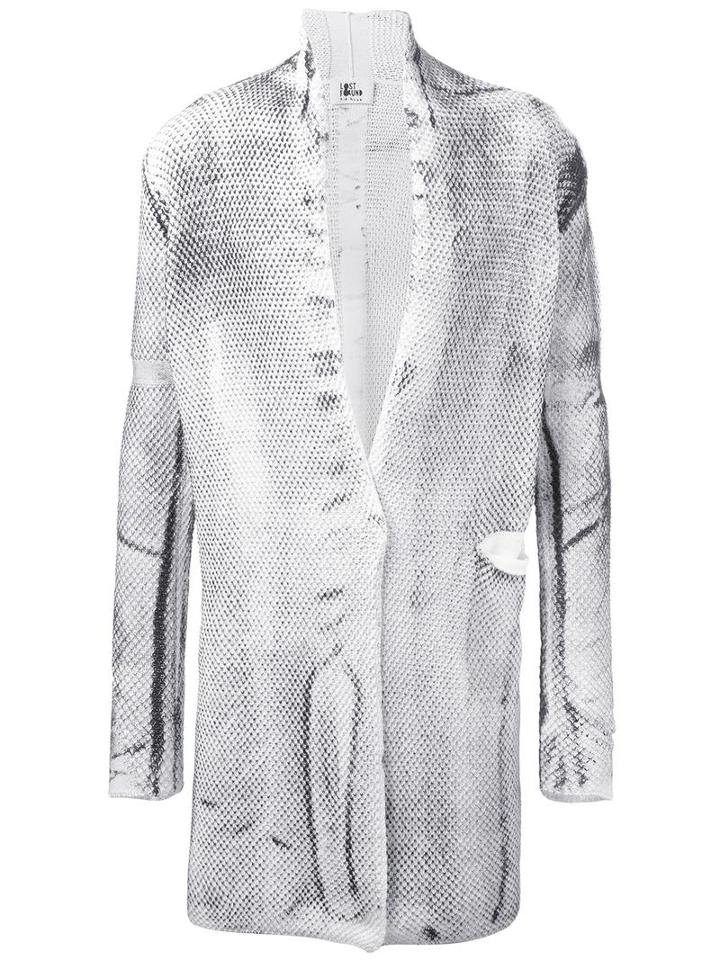 Lost & Found Ria Dunn Printed Cardigan, Men's, Size: Xs, White, Cotton