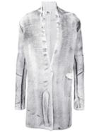 Lost & Found Ria Dunn Printed Cardigan, Men's, Size: Xs, White, Cotton