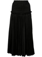 Khaite High Waisted Skirt - Black