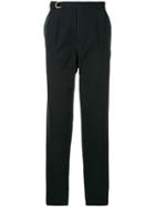 Tomorrowland Belted Tapered Trousers - Black