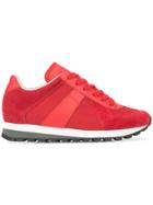 Maison Margiela Tonal Lace-up Sneakers - Red