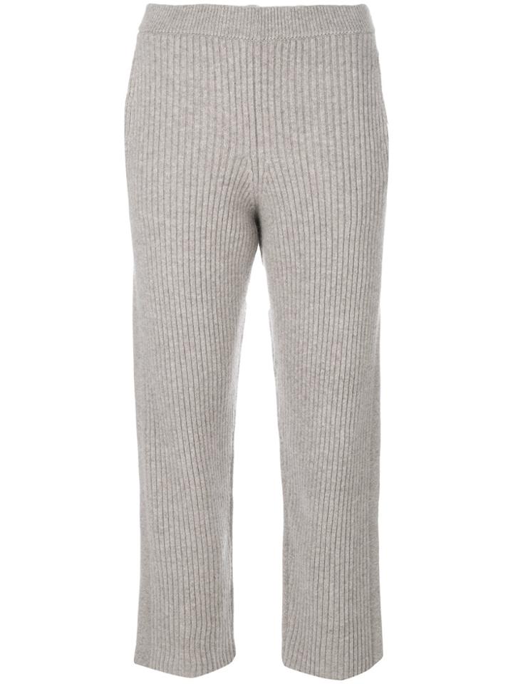Joseph Cropped Knitted Trousers - Nude & Neutrals