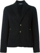 Dsquared2 Buttoned Blazer, Women's, Size: 38, Black, Cotton/spandex/elastane/polyester
