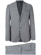 Armani Collezioni Three-piece Suit, Men's, Size: 50, Grey, Virgin Wool/acetate/viscose