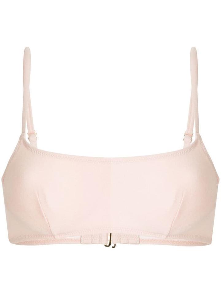 Peony Underwire Crop Bikini Top - Pink