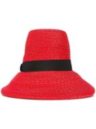 Dsquared2 Bucket Hat, Women's, Red, Straw