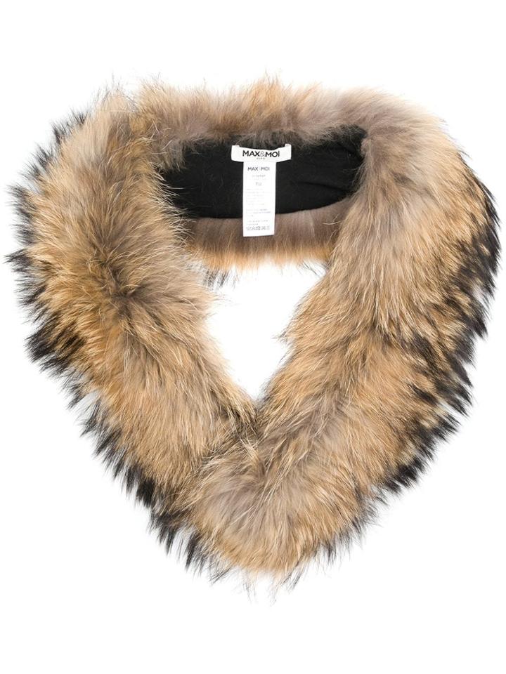 Max & Moi Long Fur Collar - Nude & Neutrals