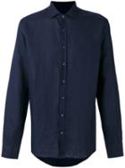 Etro Classic Shirt, Men's, Size: Small, Blue, Linen/flax