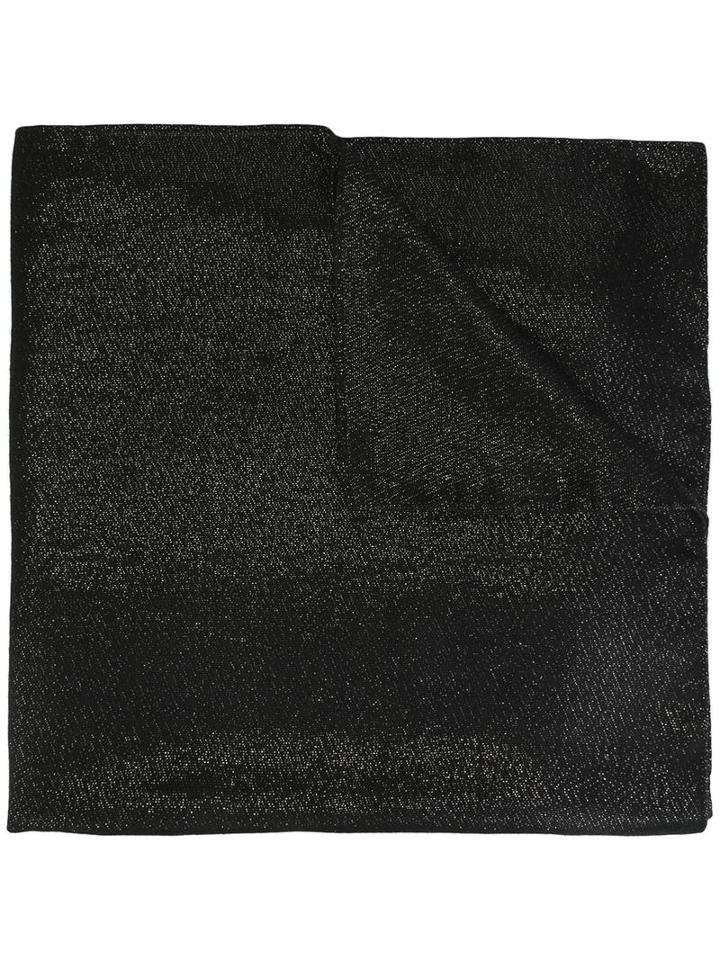 Saint Laurent Metallic Stitch Scarf, Women's, Black, Silk/viscose/cashmere/metallic Fibre