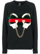 Nil & Mon Chain Embroidered Sweatshirt - Black
