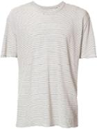Rta Layered Back Striped T-shirt, Men's, Size: Large, Black, Cotton/silk