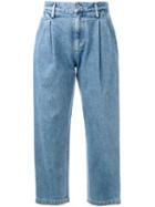 Citizens Of Humanity Straight Cropped Jeans, Women's, Size: 24, Blue, Cotton