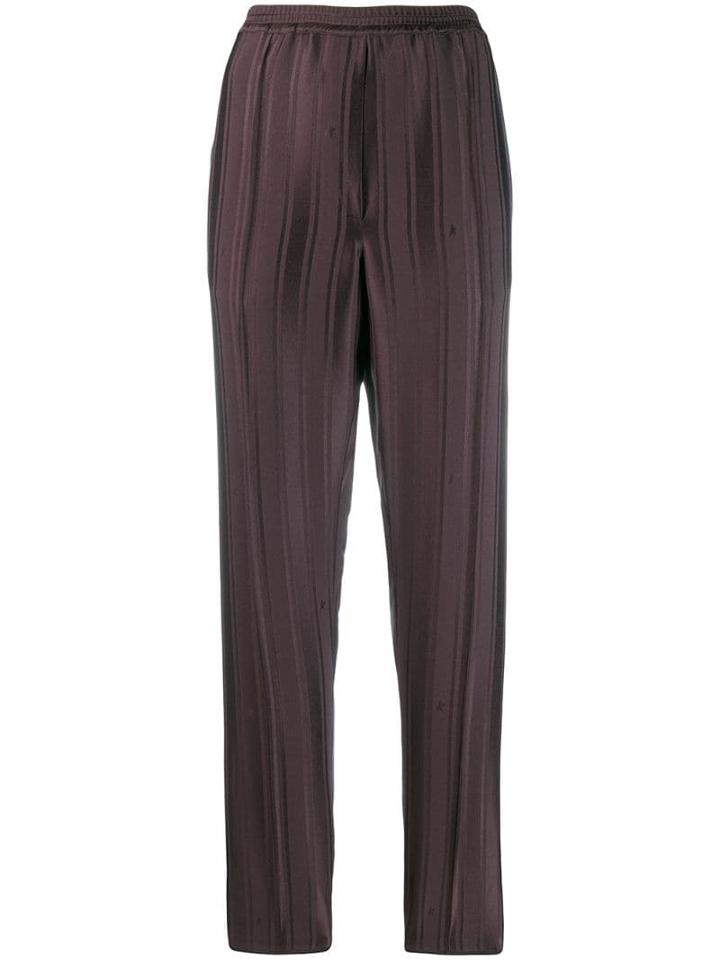 Golden Goose Striped Elasticated Trousers - Brown