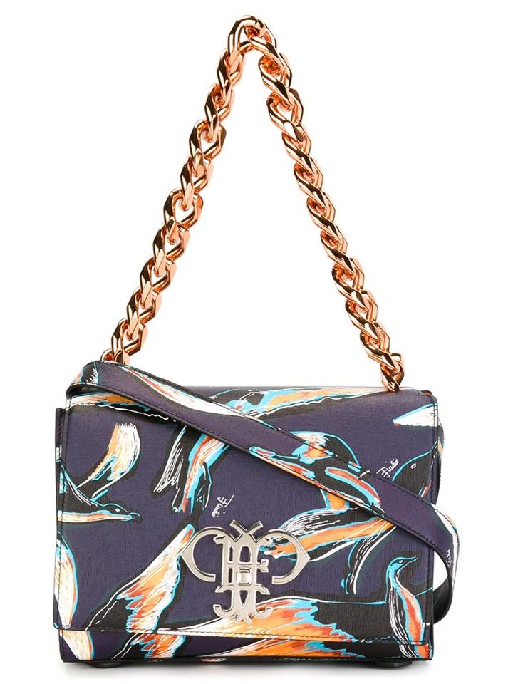 Emilio Pucci Bird Applique Shoulder Bag
