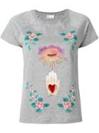 Red Valentino Floral Print Top - Grey