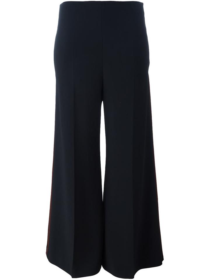Joseph Flared Cropped Trousers, Women's, Size: 36, Black, Viscose/acetate/spandex/elastane/acetate