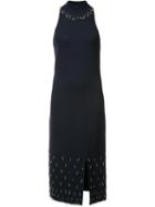 Jonathan Simkhai Embellished Sleeveless Dress, Women's, Size: Large, Blue, Nylon