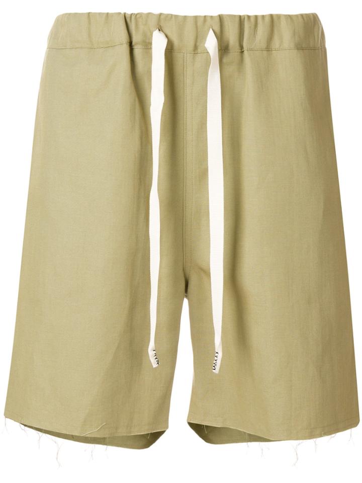 Federico Curradi Raw Hem Shorts - Nude & Neutrals