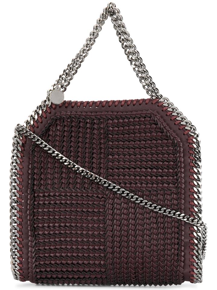 Stella Mccartney Woven Falabella Tote - Red