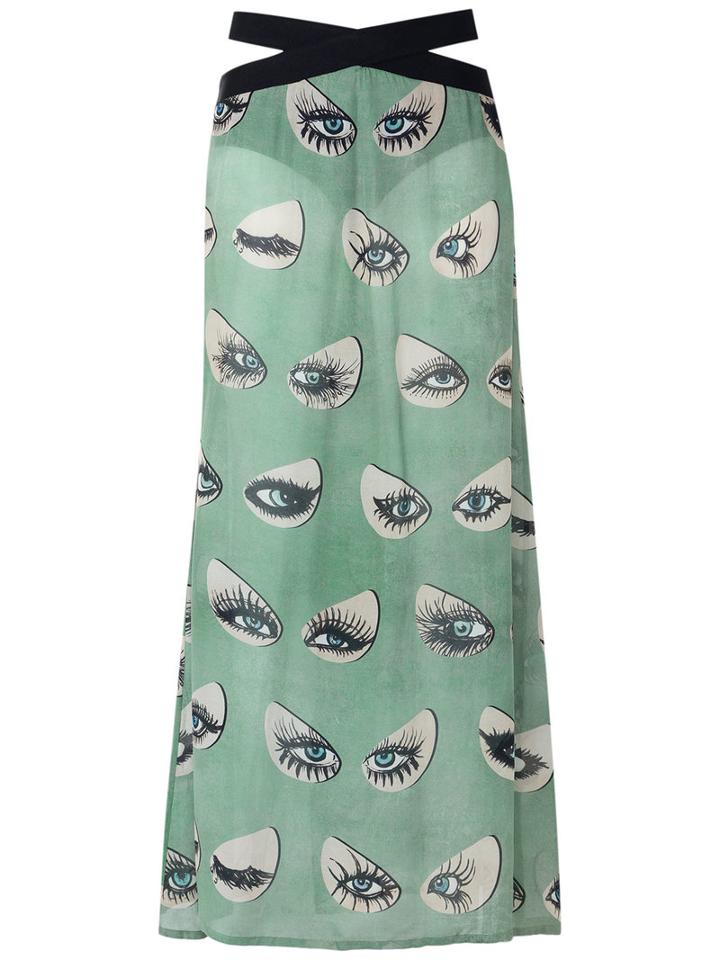 Adriana Degreas Long Printed Skirt, Women's, Size: P, Viscose/modal