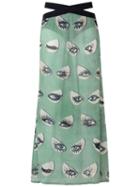 Adriana Degreas Long Printed Skirt, Women's, Size: P, Viscose/modal