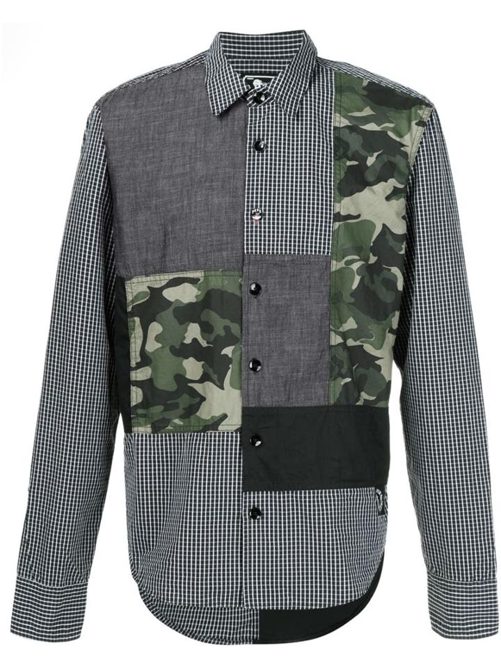 Prps Patchwork Shirt, Men's, Size: Large, Black, Cotton