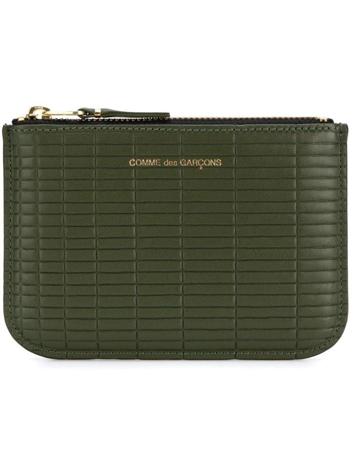 Comme Des Garçons Wallet Textured Compact Wallet - Green