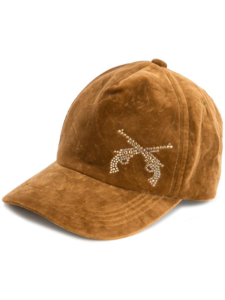Roarguns Embellished Guns Baseball Cap - Brown