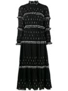Isabel Marant Étoile - Arrow Embroidered Maxi Dress - Women - Cotton - 38, Black, Cotton
