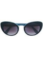 Miu Miu Eyewear Cat-eye Frame Sunglasses - Blue