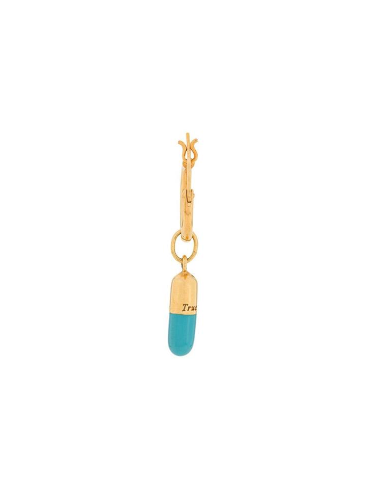 True Rocks Pill Hoop Earring - Blue