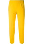 Piazza Sempione - Cropped Trousers - Women - Cotton/spandex/elastane - 50, Yellow/orange, Cotton/spandex/elastane