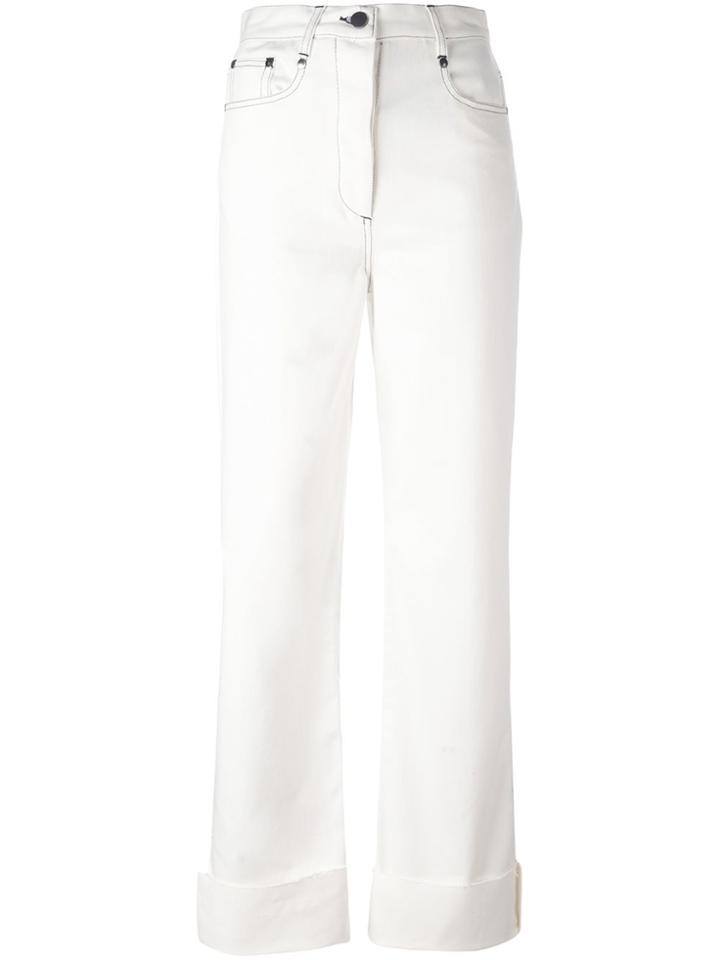 Etienne Deroeux High-waisted Trousers - White