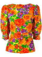 Givenchy Pre-owned Floral Print Belted Top - Multicolour