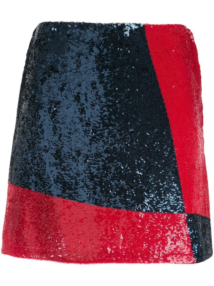 Polo Ralph Lauren Sequinned Mini Skirt - Blue