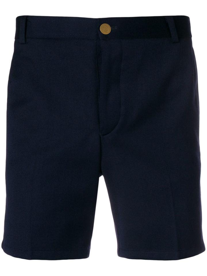 Thom Browne Rwb Stripe Straight-leg Short - Blue