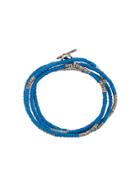 M. Cohen Mini Disc And African Beads Bracelet - Blue