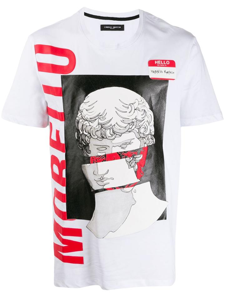 Frankie Morello Logo Graphic Print T-shirt - White