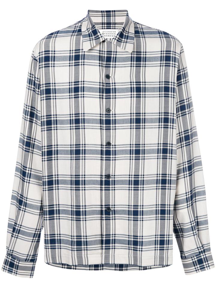 Maison Margiela Classic Checked Shirt - Nude & Neutrals
